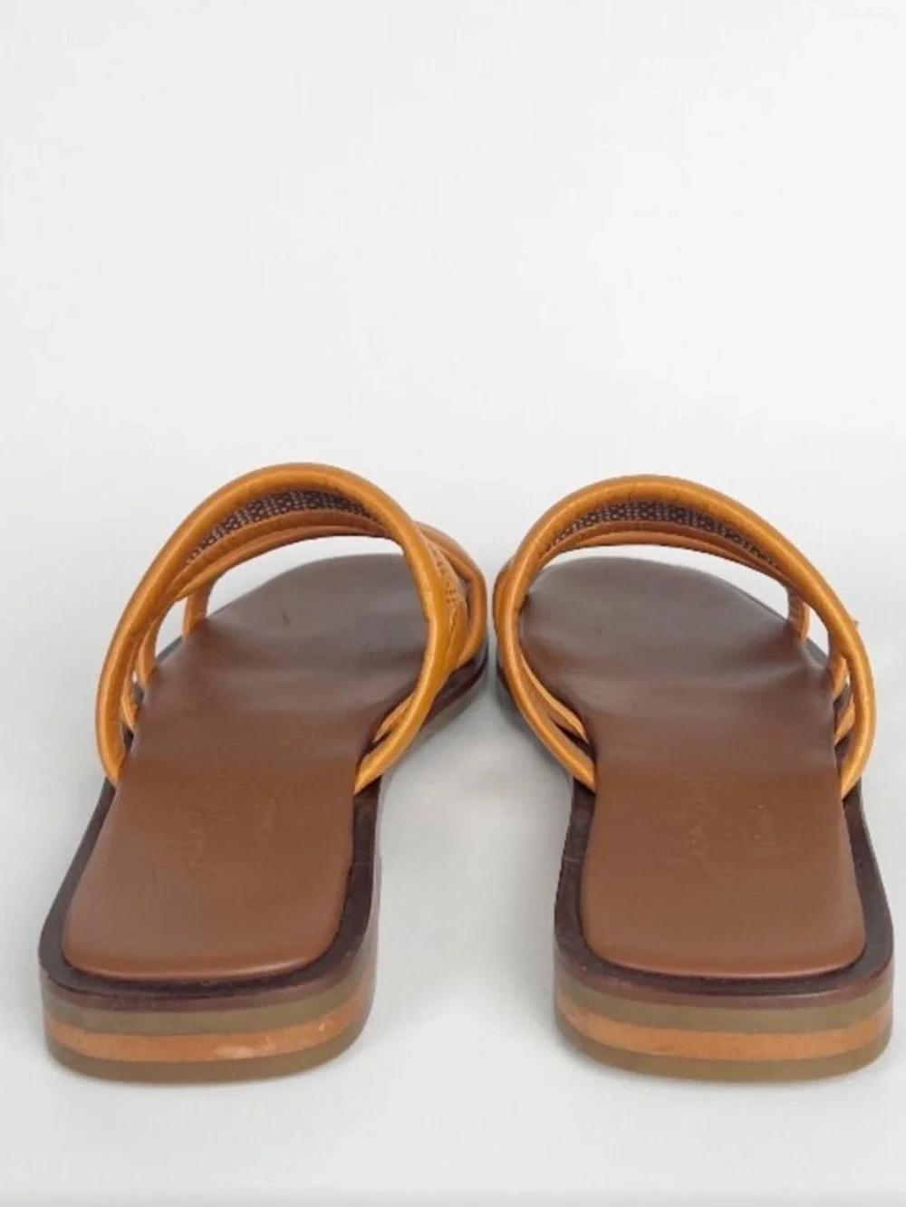 John Rmor Leather Slide Sandals - Picture 7 of 9